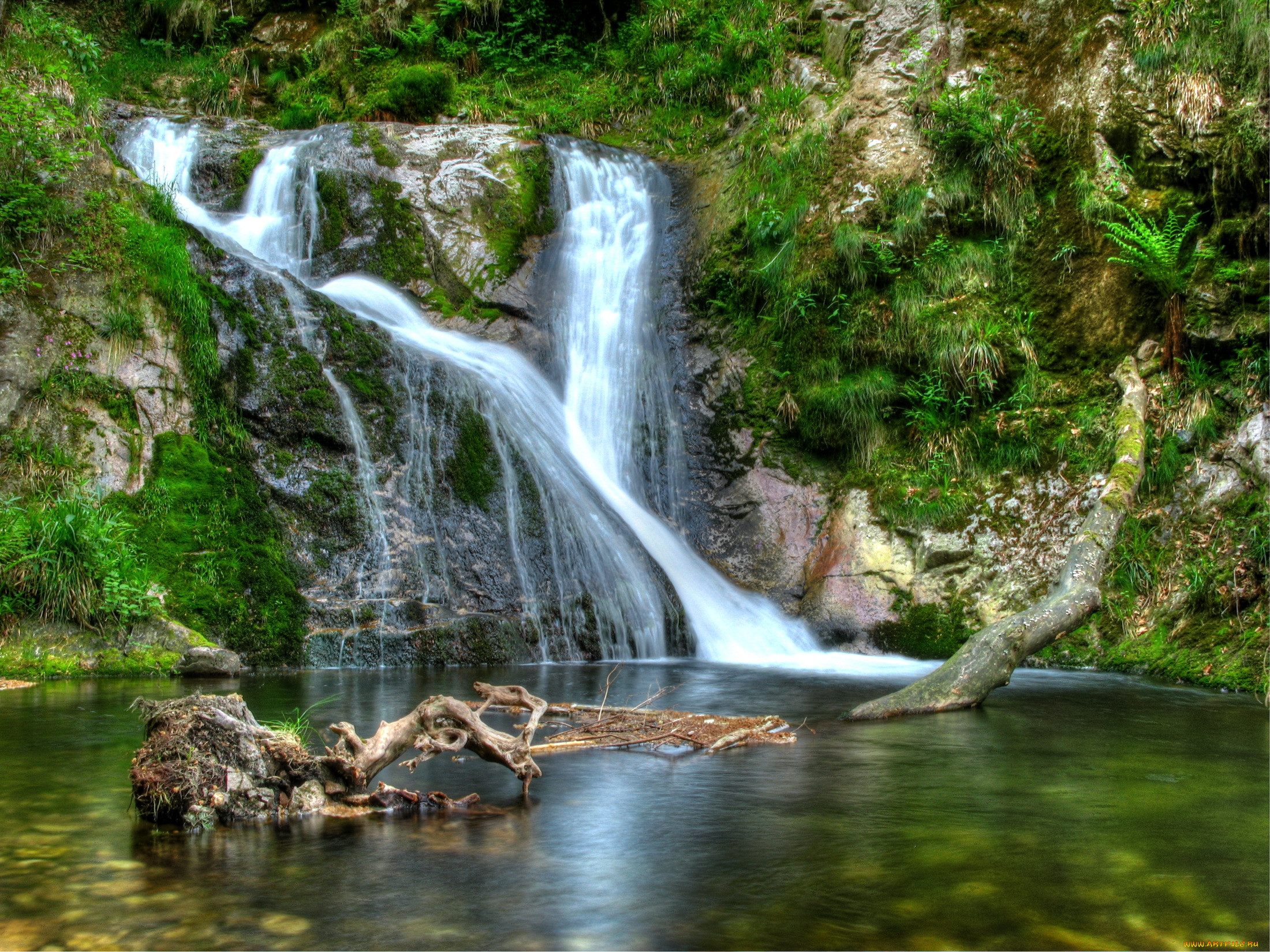 wasserfall, in, allerheiligen, , , , 